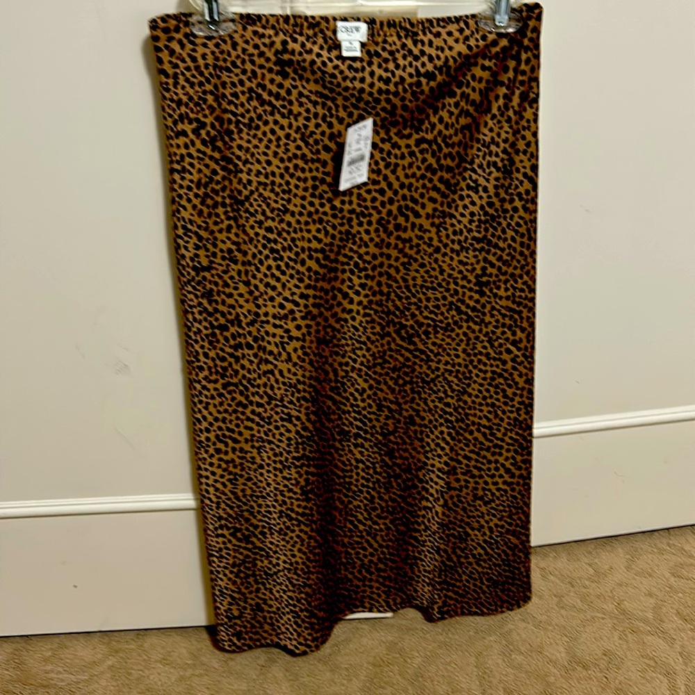 J Crew animal print skirt